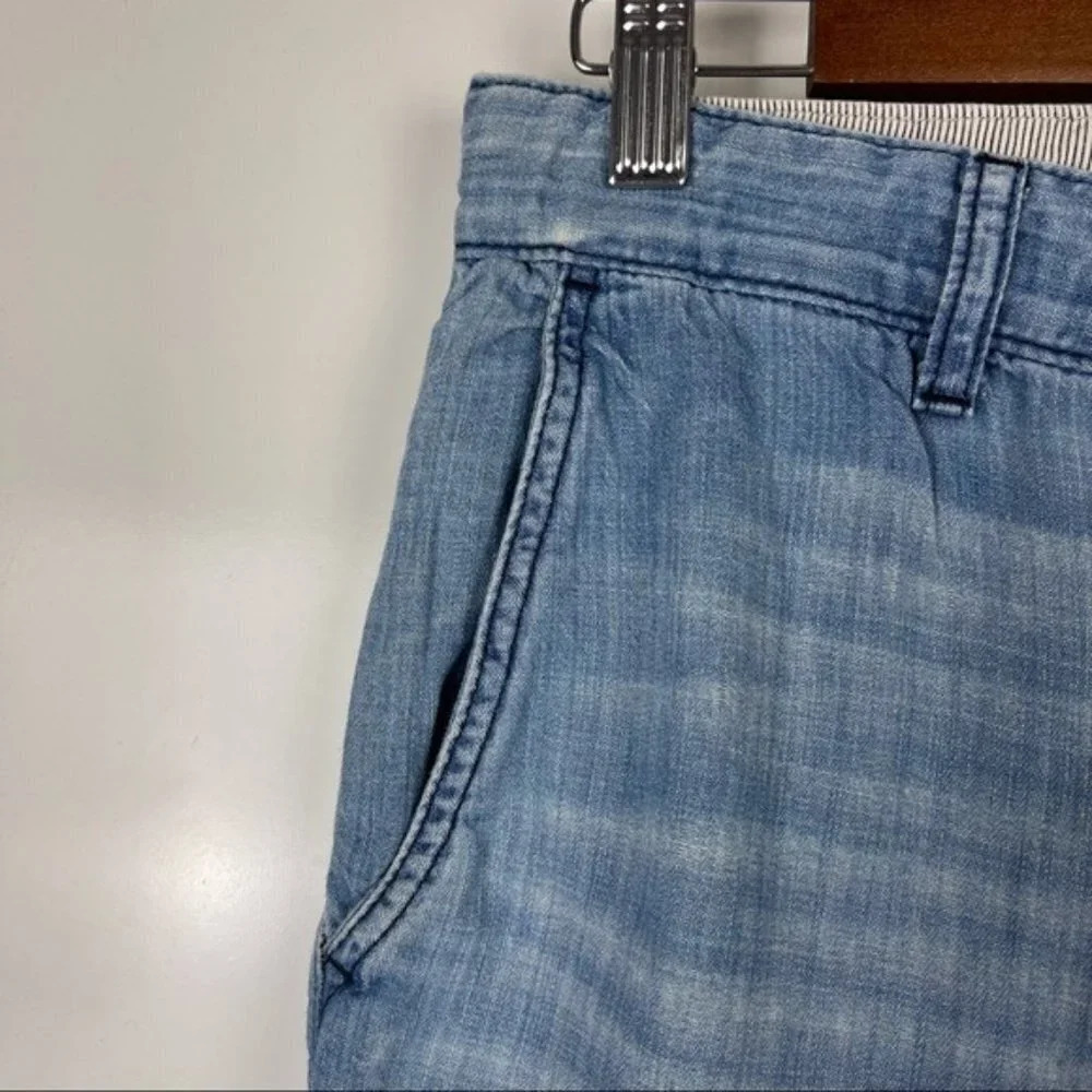 La't By L'agence Chambray Cropped Pants Size 24 - image 6